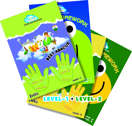 Combo Abacus Junior Level One + Level Two ( Set of 4 books)
